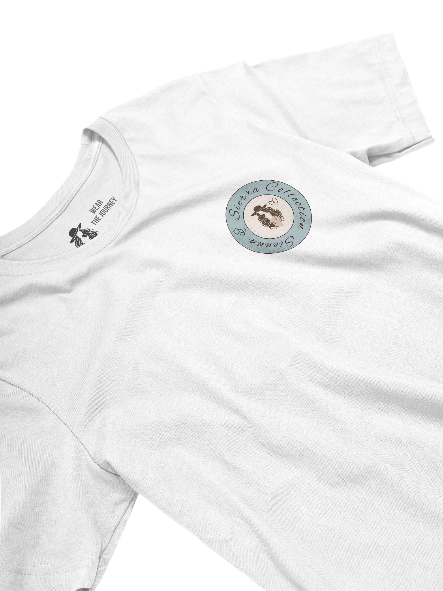T-Shirt: Sienna & Sierra Collection T-Shirt – Branded (Dusty Blue) Wanderlust Style product image (5)