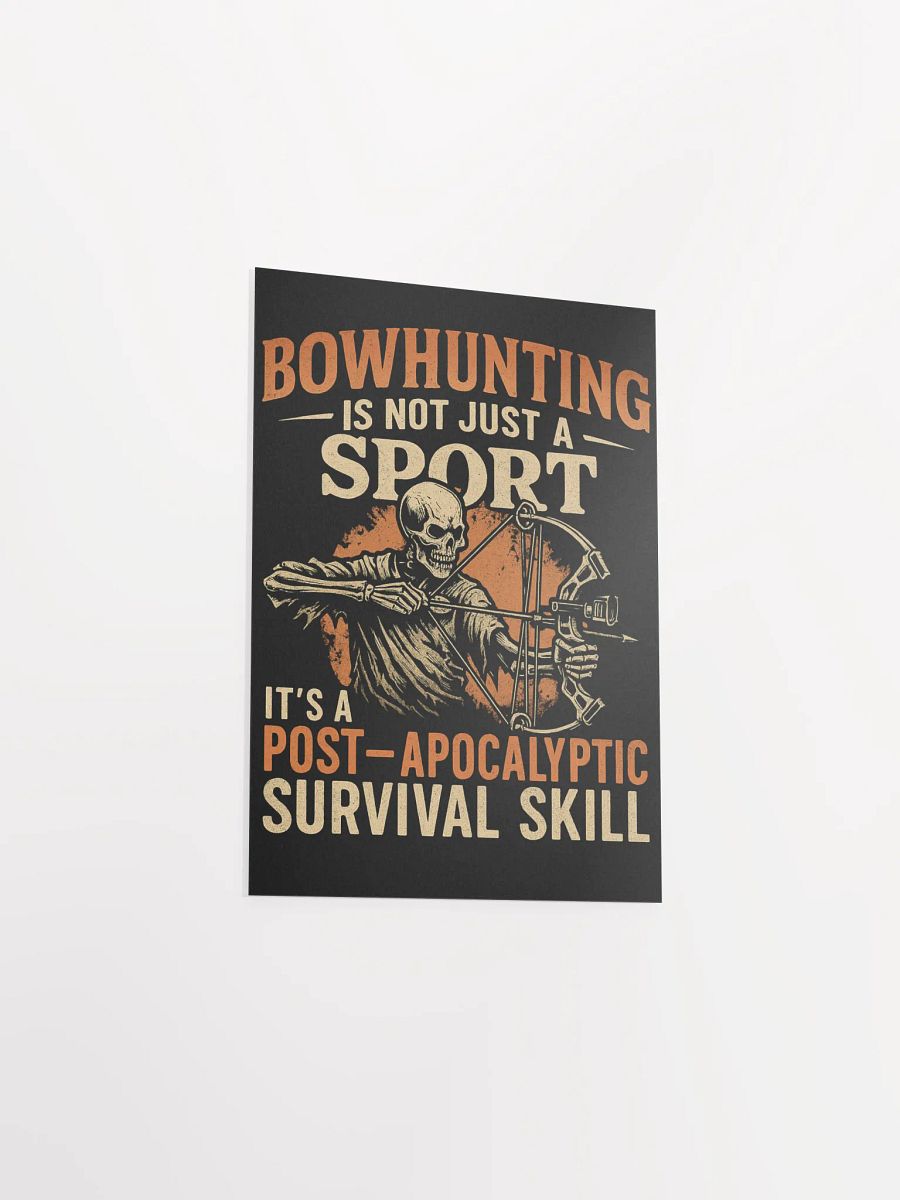 Skeleton Bowhunter Poster – Post-Apocalyptic Survival Art product image (3)