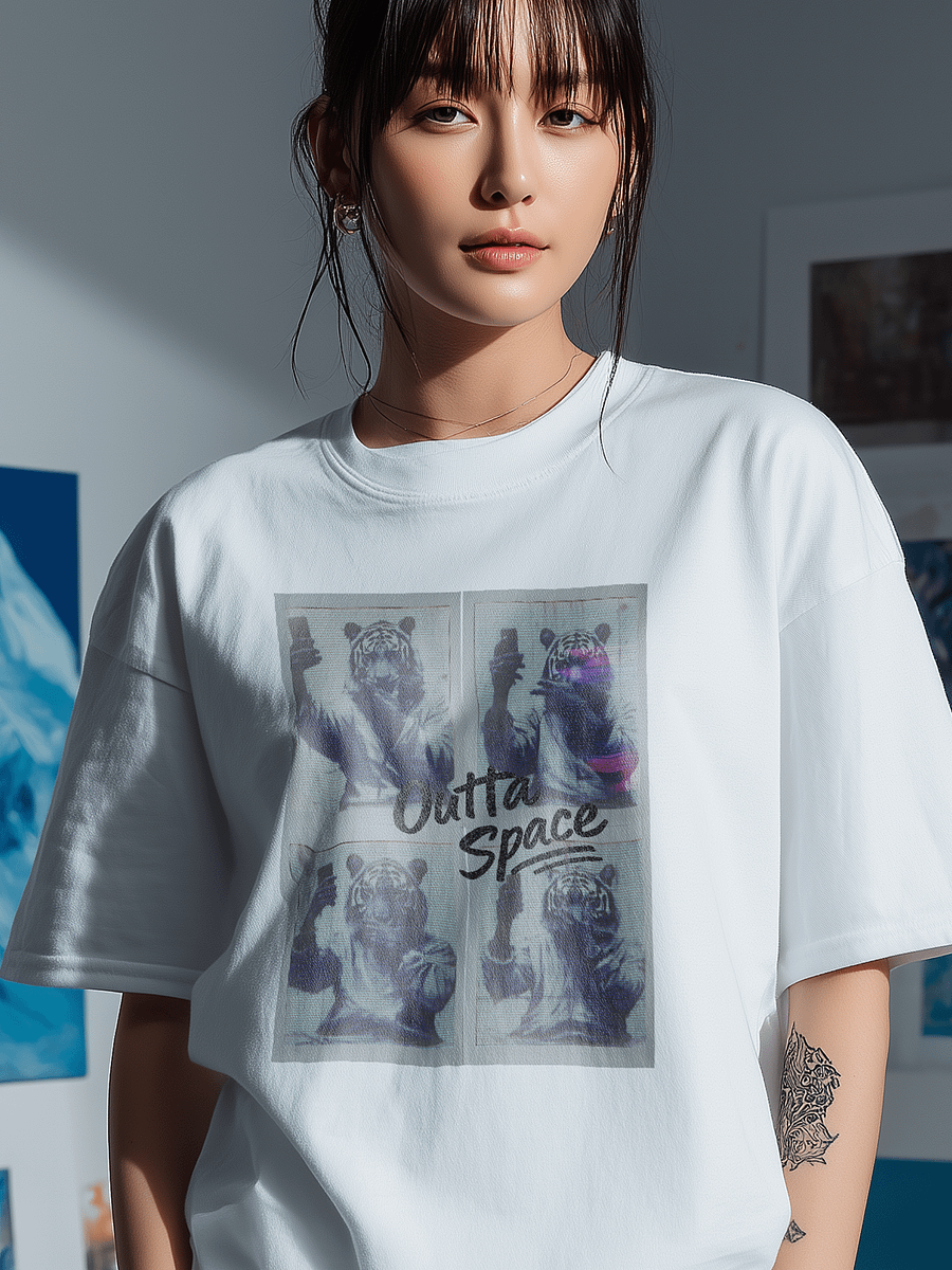 Funny Tiger Taking Selfie T Shirt product image (1)