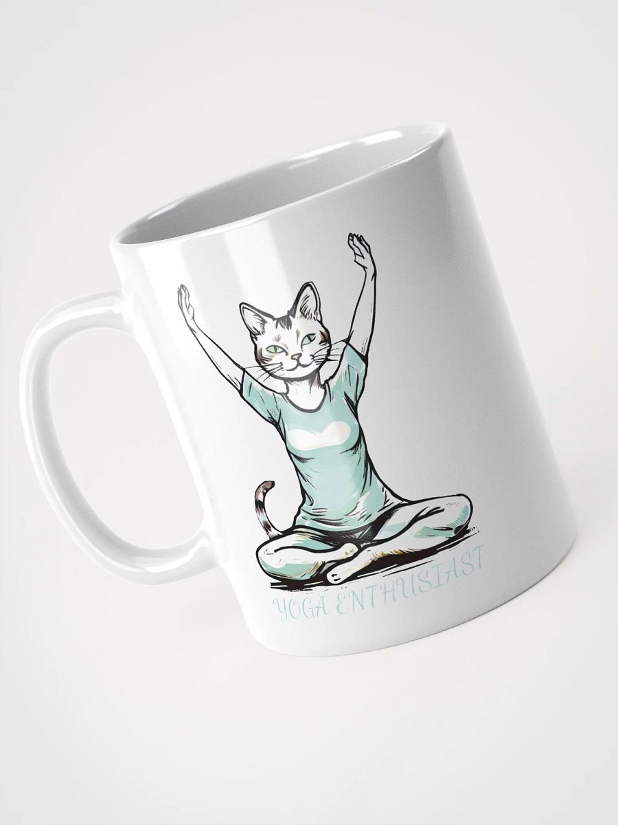 Funny Yoga Cat Mug for Yoga Enthusiasts - Cute Yoga Pose Cat Mug - Perfect Gift for Cat Lovers and Yoga Fans product image (3)