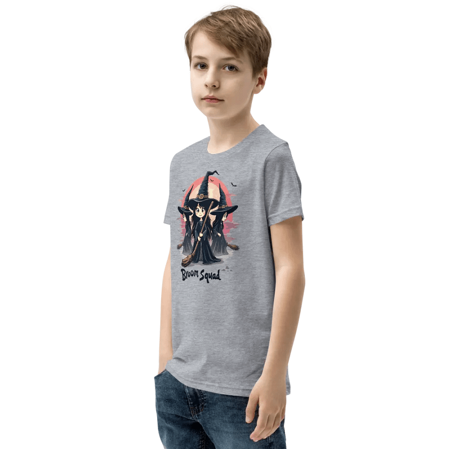 Broom Squad Youth Witch T-Shirt product image (4)
