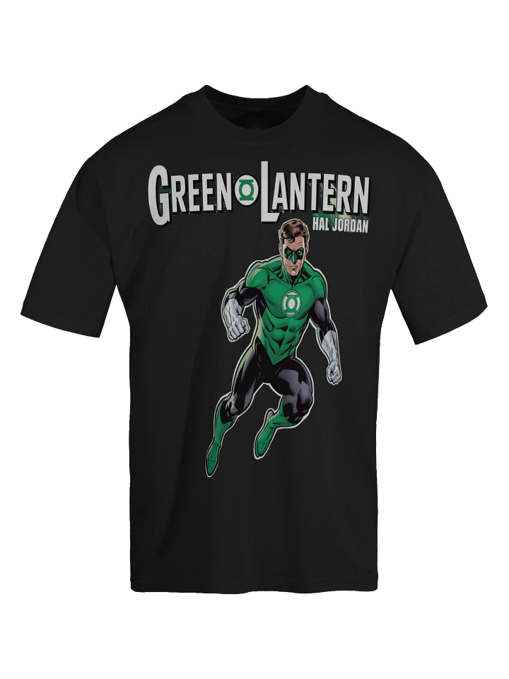 Verdant Vanguard: Hal Jordan Green Lantern Oversized Faded T-Shirt product image (1)