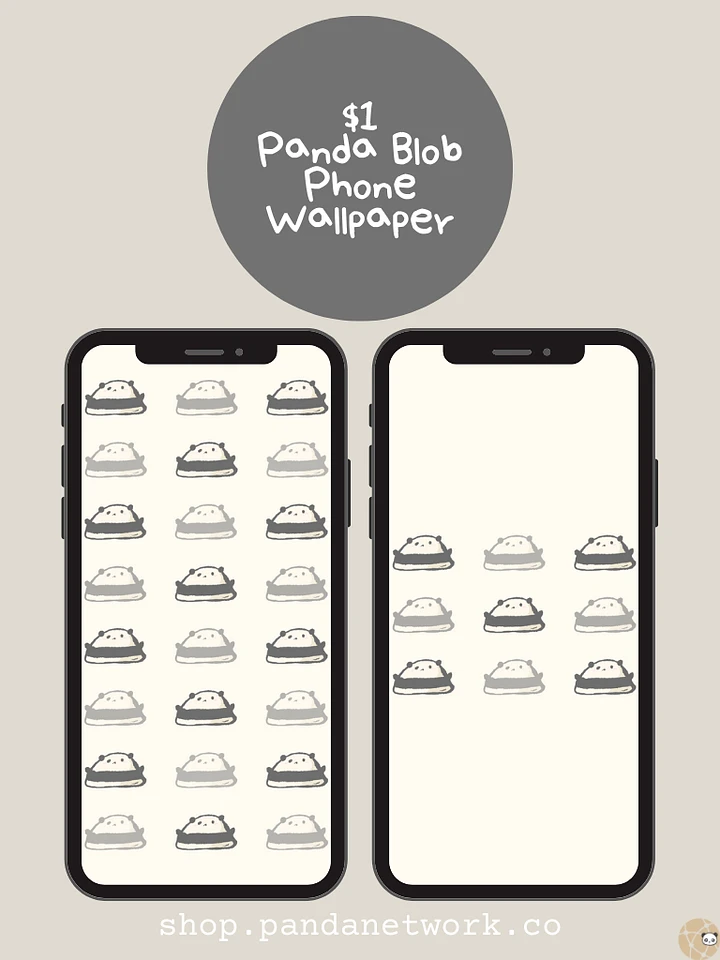 Panda Blob Phone Wallpaper product image (1)