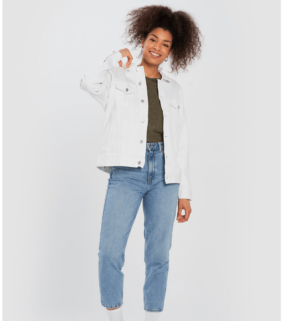 WOMEN DENIM JACKET WHITE product image (3)