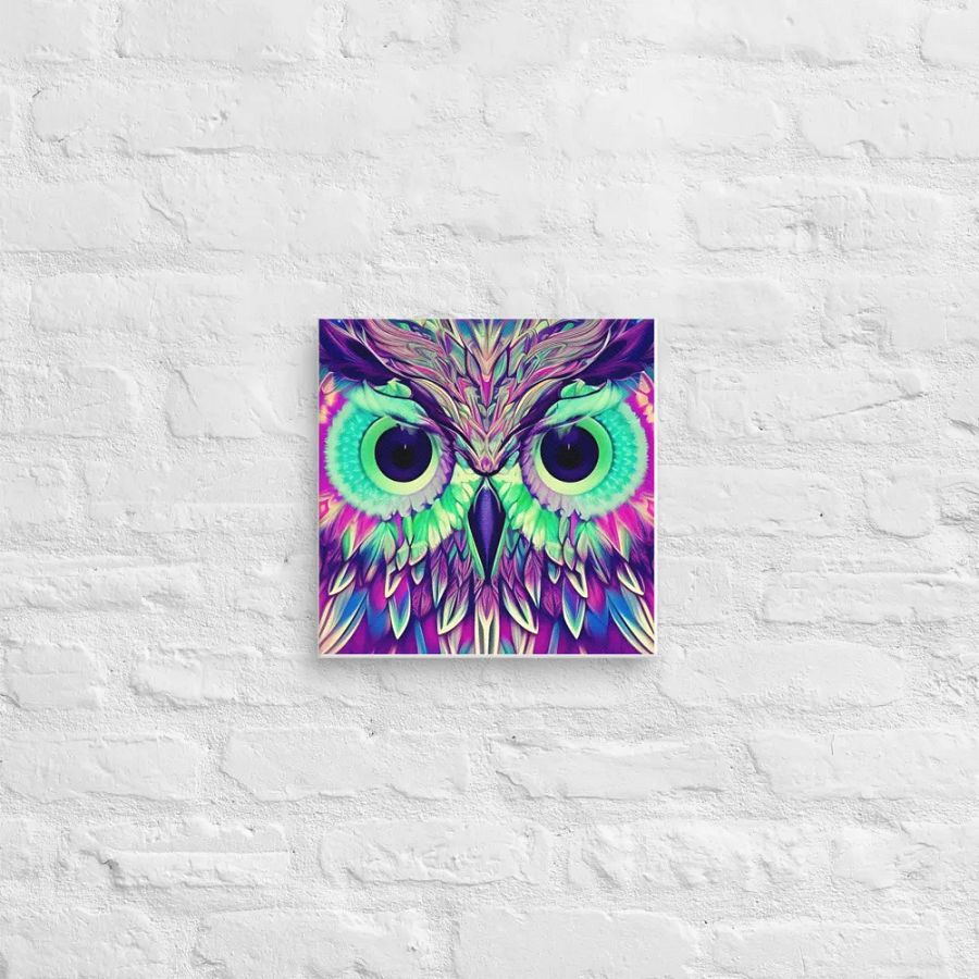 Fantasy Fractal Owl Art - v9 product image (12)