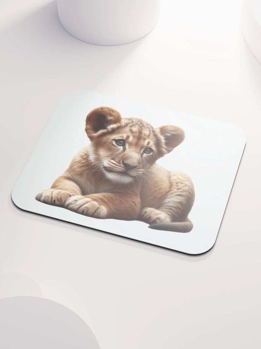 Gentle Puppy Lion Cub Mouse Pad product image (3)