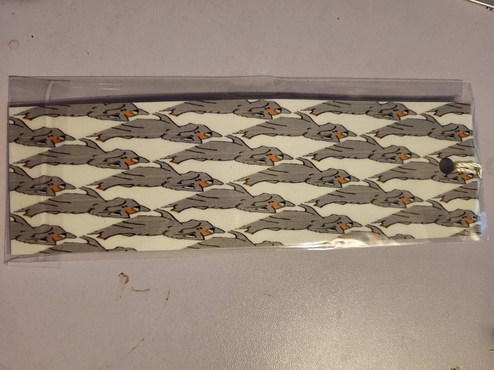 Cute Cartoon Bearded Dragon Pattern Laminated Bookmark with Tassel for the Reptile Loving Book Reader in Your Life product image (3)