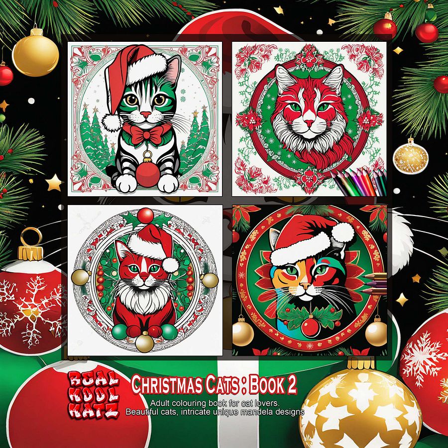 CHRISTMAS CATS - Colouring for Cat Lovers - BOOK TWO product image (6)