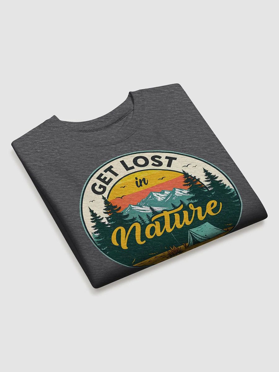 Get Lost in Nature Vintage Camping Sweatshirt Design product image (1)