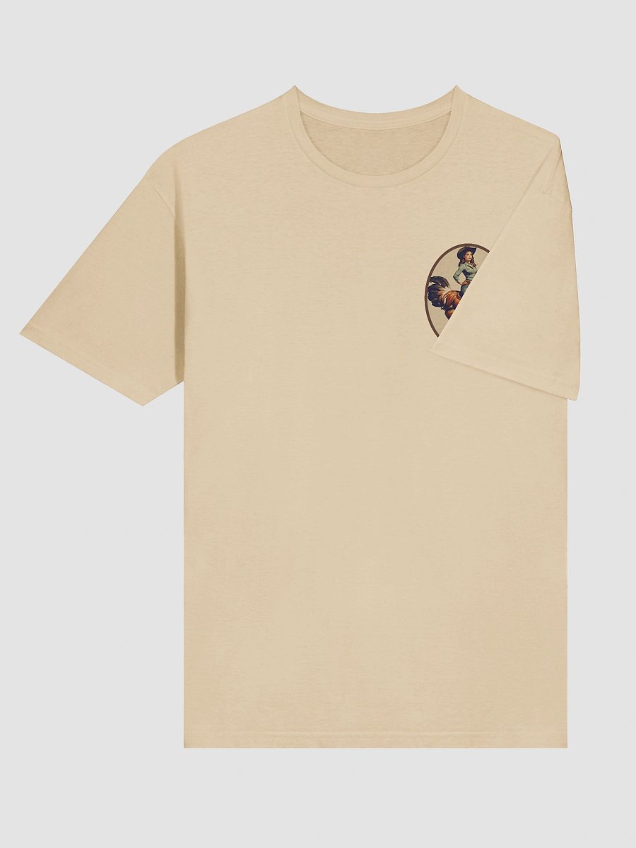 Cowgirl and Rooster Illustration T-Shirt product image (174)