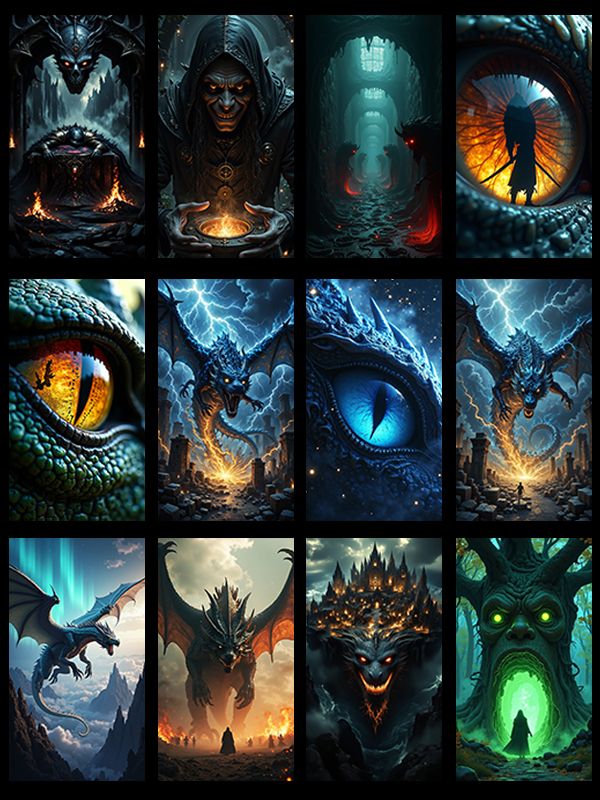 12 Fantasy Dragons & Demons Wallpapers product image (2)