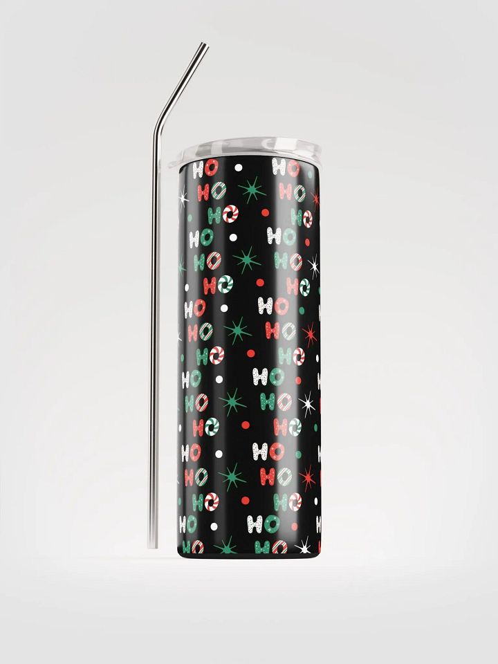 Festive "Ho Ho Ho" Stainless Steel Tumbler product image (1)