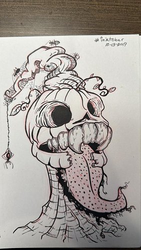 Pumpkin head #sketch #art #traditionalart #myart