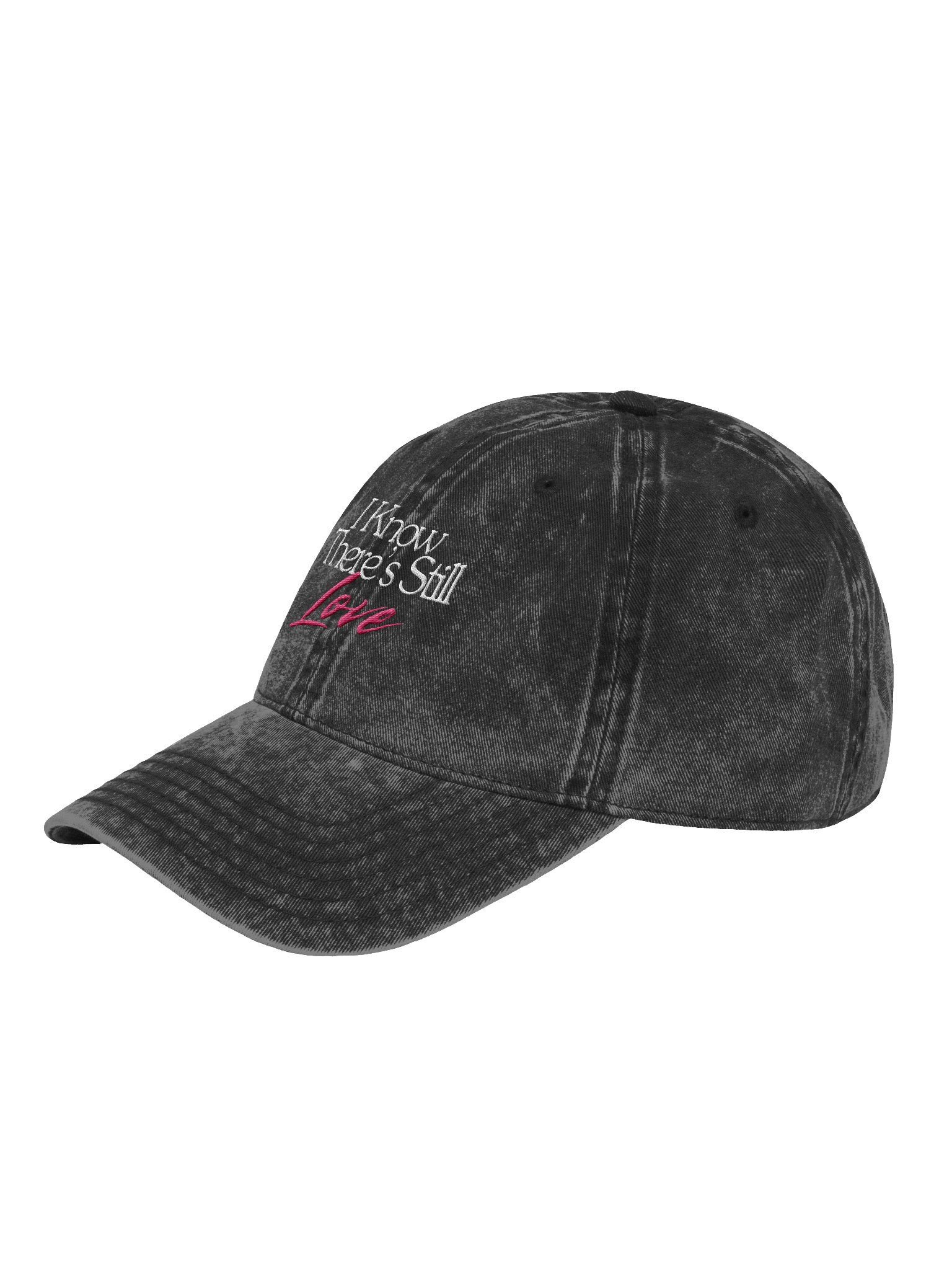 I Know There's Still Love Vintage Wash Dad Hat - Flamingo product image (3)