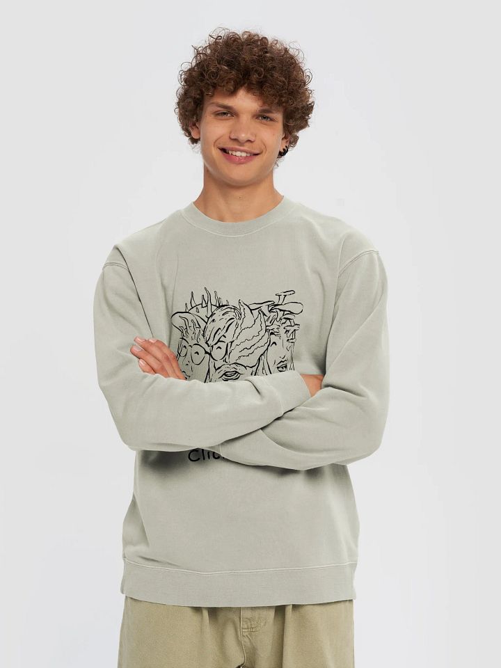ClickerBait Hosts Black Outline Sweatshirt product image (2)