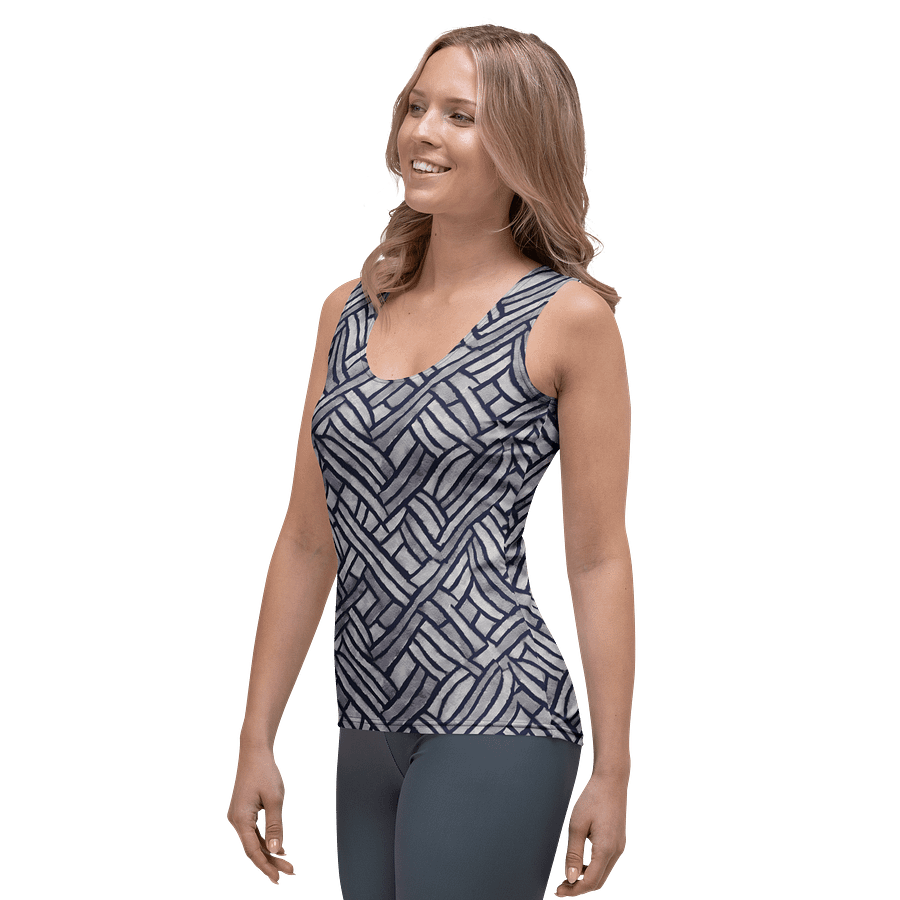Grey Rectangles Tank Top product image (3)