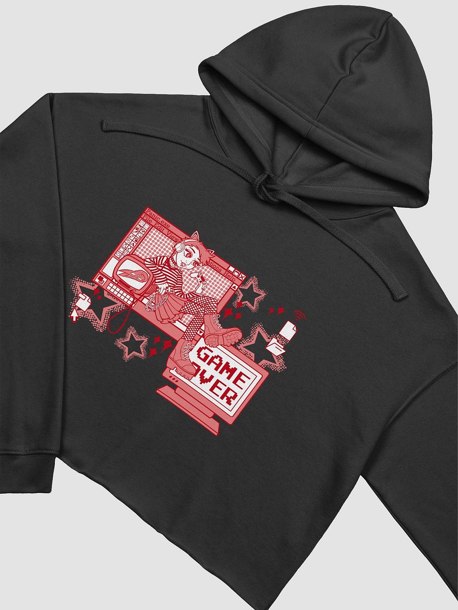 Red Game Over Cropped Hoodie product image (25)