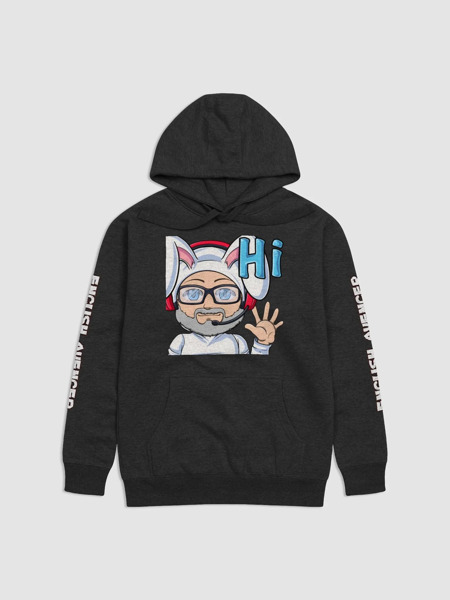 Rabbit Ricky Wave Emote Hoodie product image (1)
