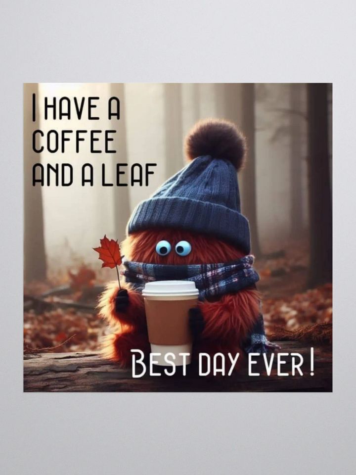 Coffee and a Leaf Sticker Set product image (1)