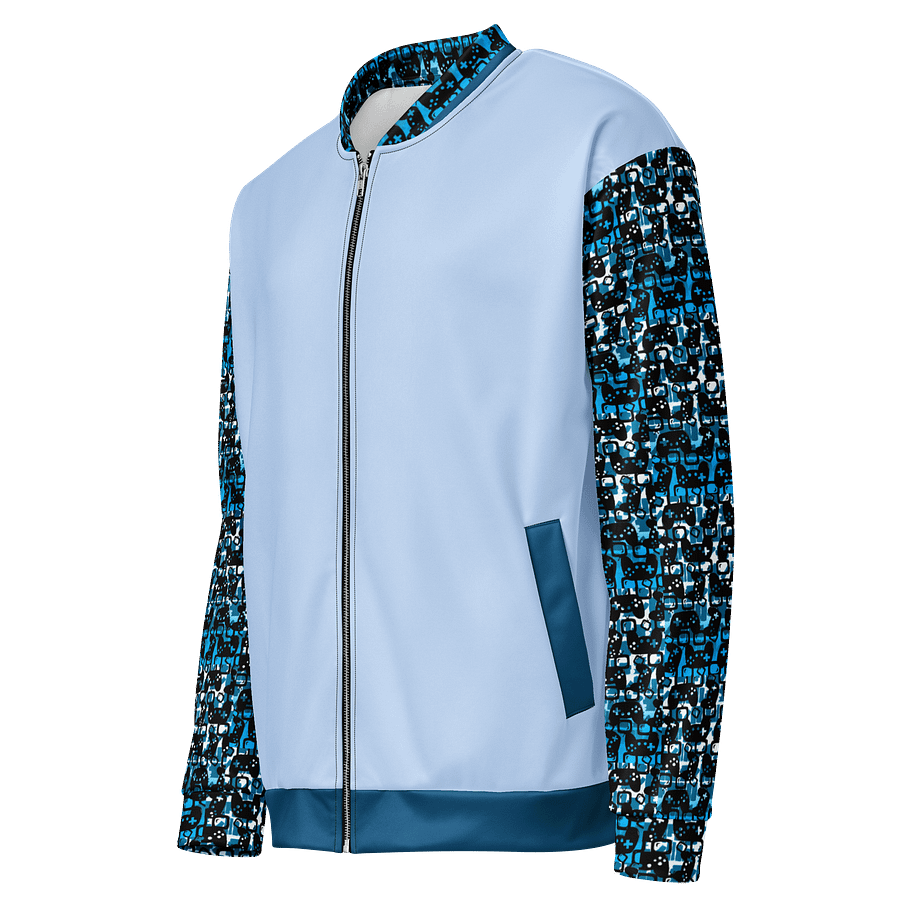 Experience Stories Unisex Bomber Jacket (Blue, Pale Blue, and Black) product image (3)