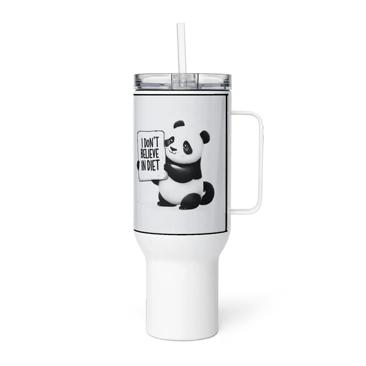Panda Power "I don't believe in diet" Travel Mug product image (5)