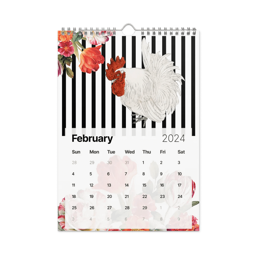 Rooster Collection 2024 Wall Calendar product image (7)