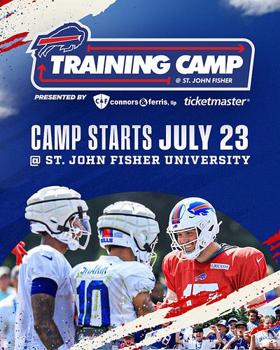 Buffalo #Bills Training Camp officially announced to start Wednesday, July 23rd 🫡

#BillsMafia 🦬 #BuffaloBills
