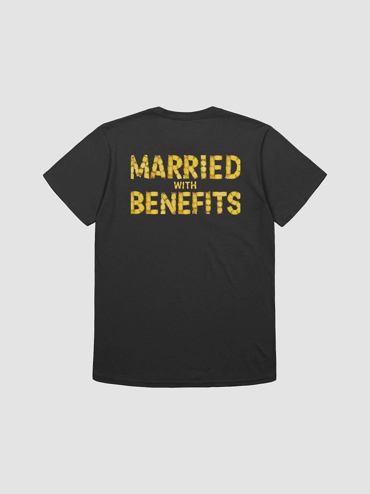 Married With Benefits Pineapple Writing back print Tee product image (6)