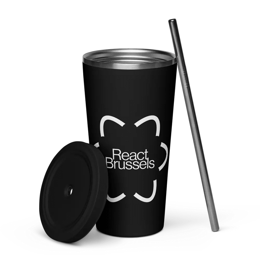 RB Insulated Tumbler with a Straw Black product image (6)