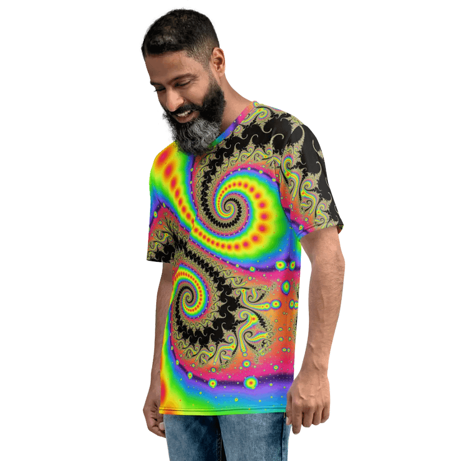 Fractal men's T-shirt - Pink Lemonade and Candy Twists product image (7)
