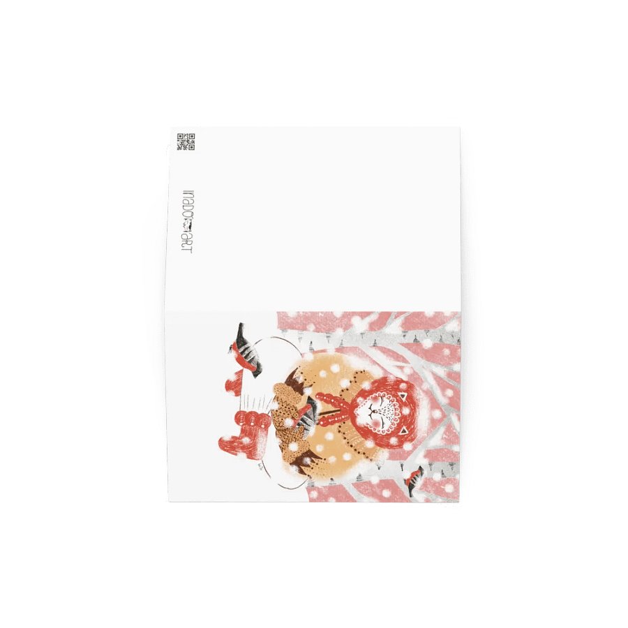 cat in the snow card product image (3)