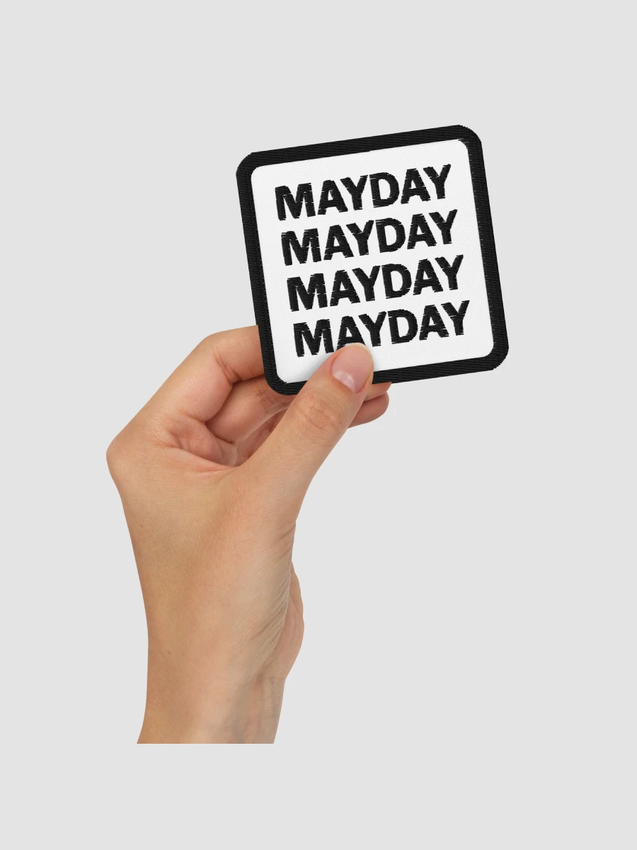 White Mayday Patch product image (2)