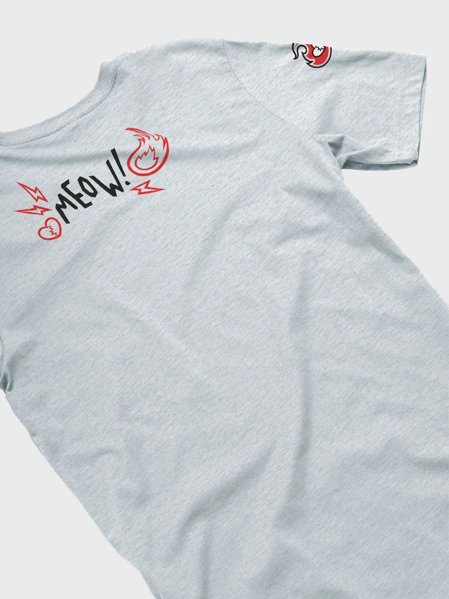 Heartbreaker Virtual Meow // T-Shirt - Black and Red - Light Mode product image (4)