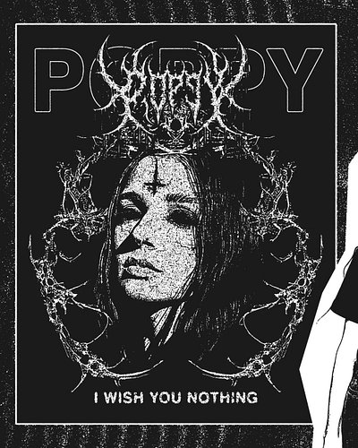 I WISH YOU NOTHING for @impoppy 
Very stoked about this one. Thank you for your trust.

#graphicdesign #posterdesigner #merch...