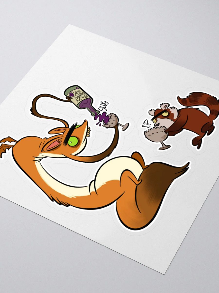 Boozy Grapes Time with Fox Dragon and Red Panda product image (3)