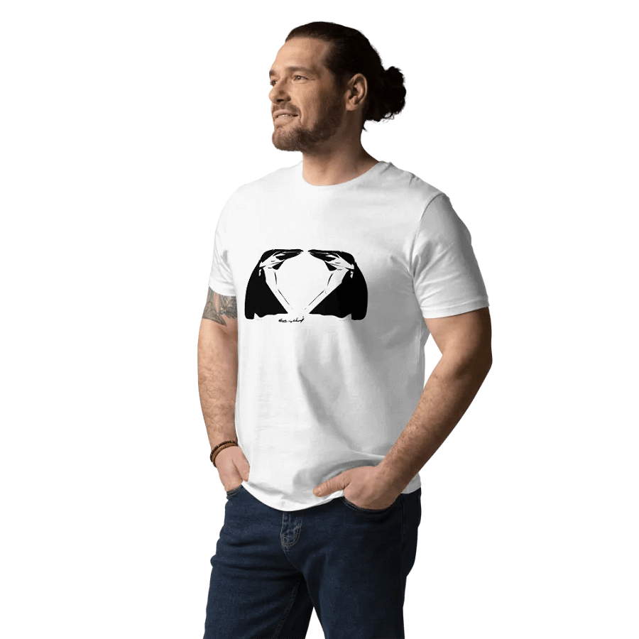 LOVERS Organic Cotton Eco Unisex Tshirt by song in the wind product image (12)