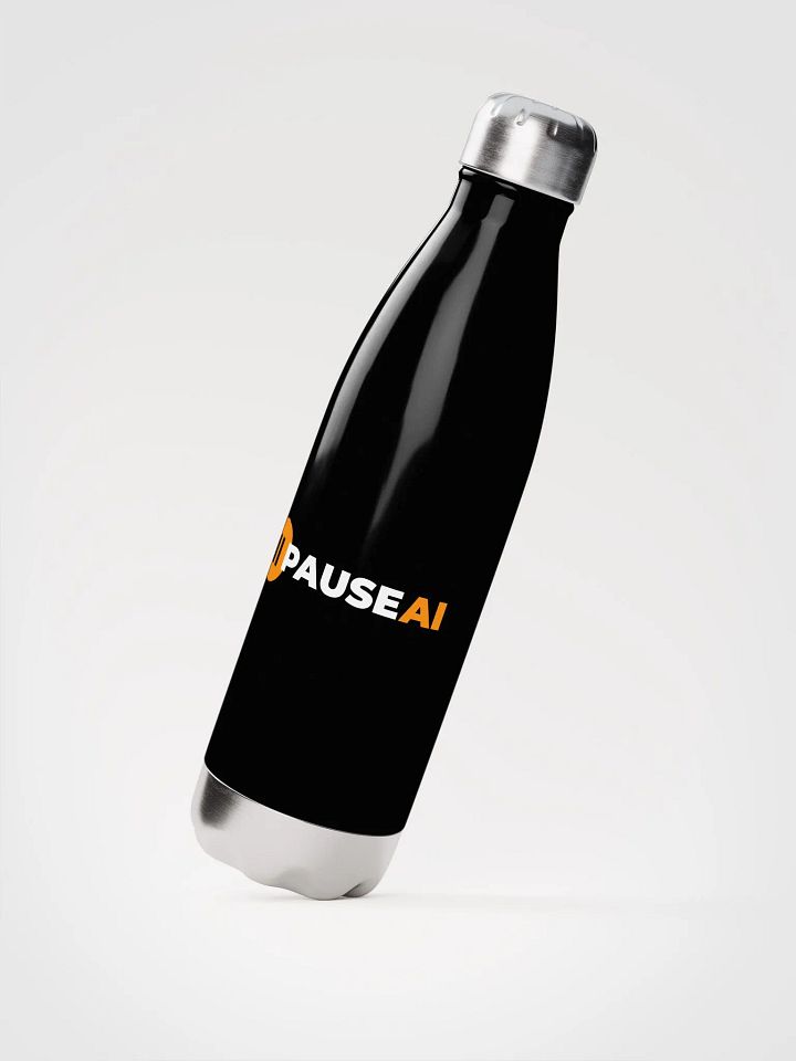 Black PauseAI Water Bottle product image (2)