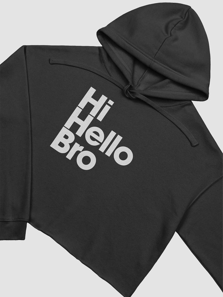 HiHelloBro Fleece Crop Hoodie product image (2)