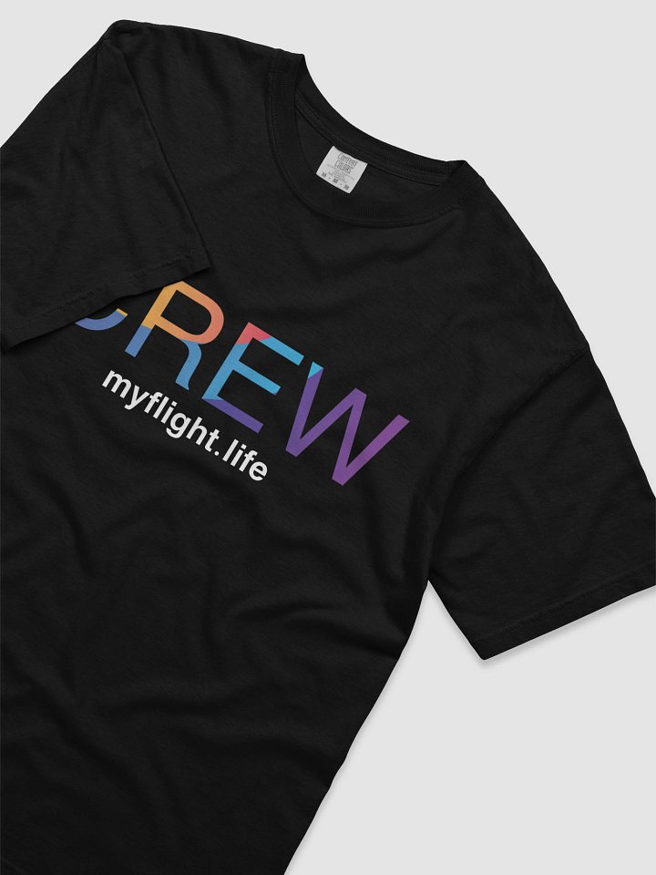 MYFLIGHT.LIFE CREW DARK | T-Shirt For Cabin Crew Dreamers product image (2)