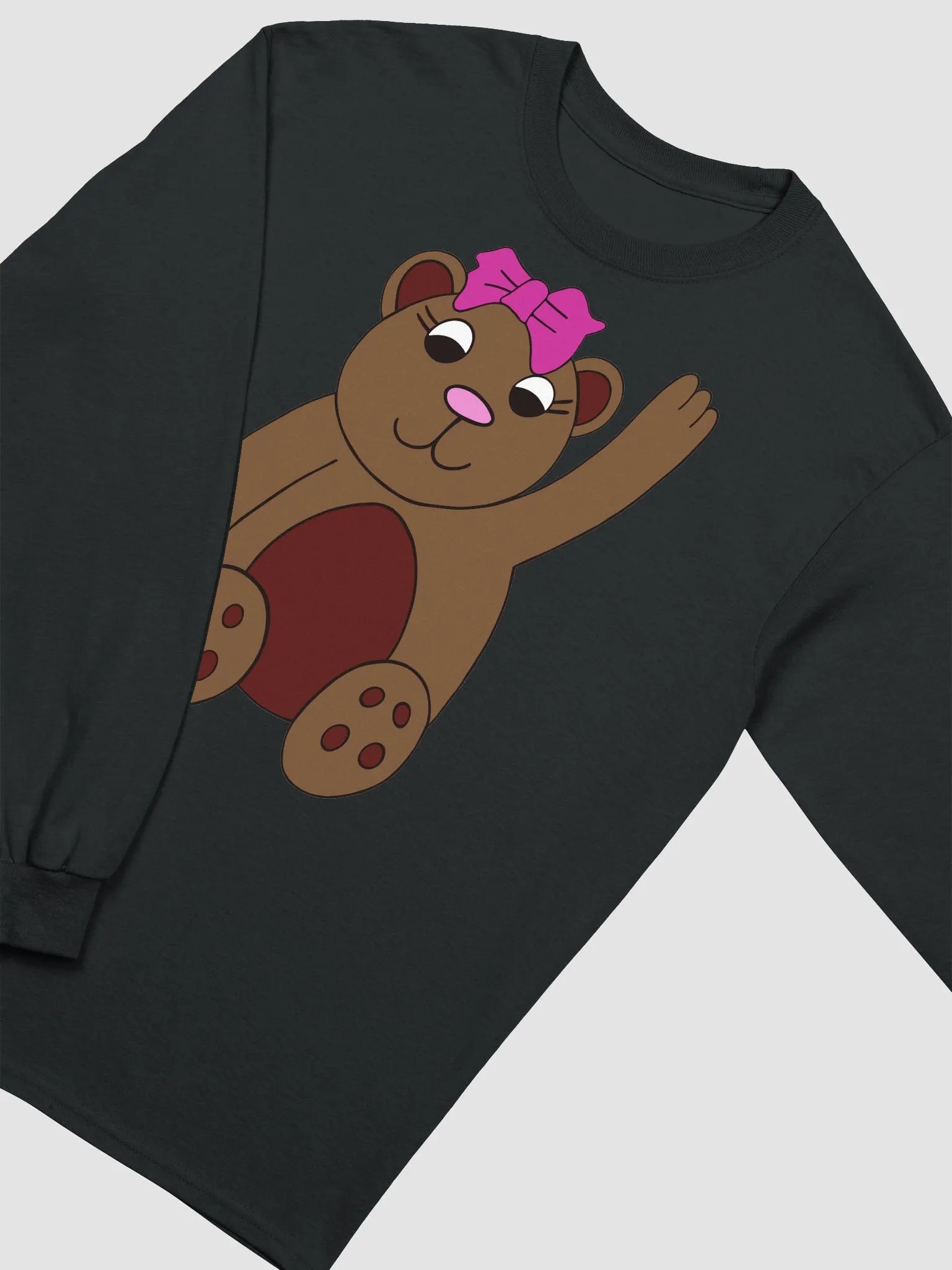 "It's a Beary Good Life!" Teddy Bear Wave Long Sleeve Tee product image (3)