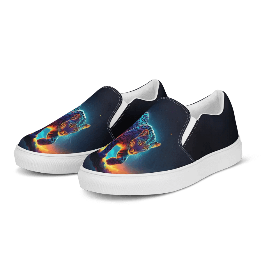 Colorful Leopard All Over Print Slip On Shoes product image (6)