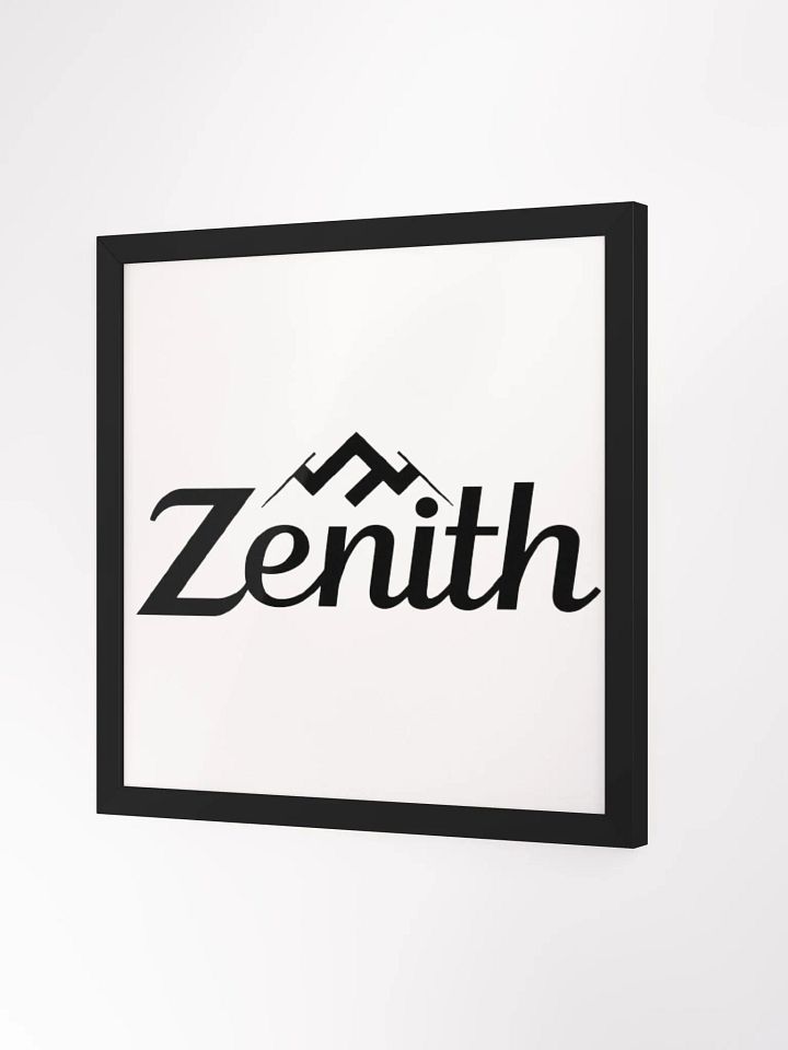 Zenith Framed Matte Poster - Minimalist Mountain Peak Design product image (2)