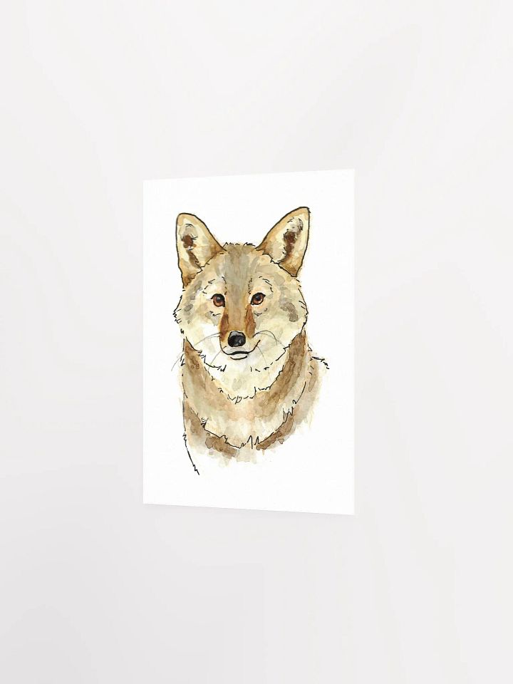 Watercolor Coyote Portrait - Art Print product image (9)