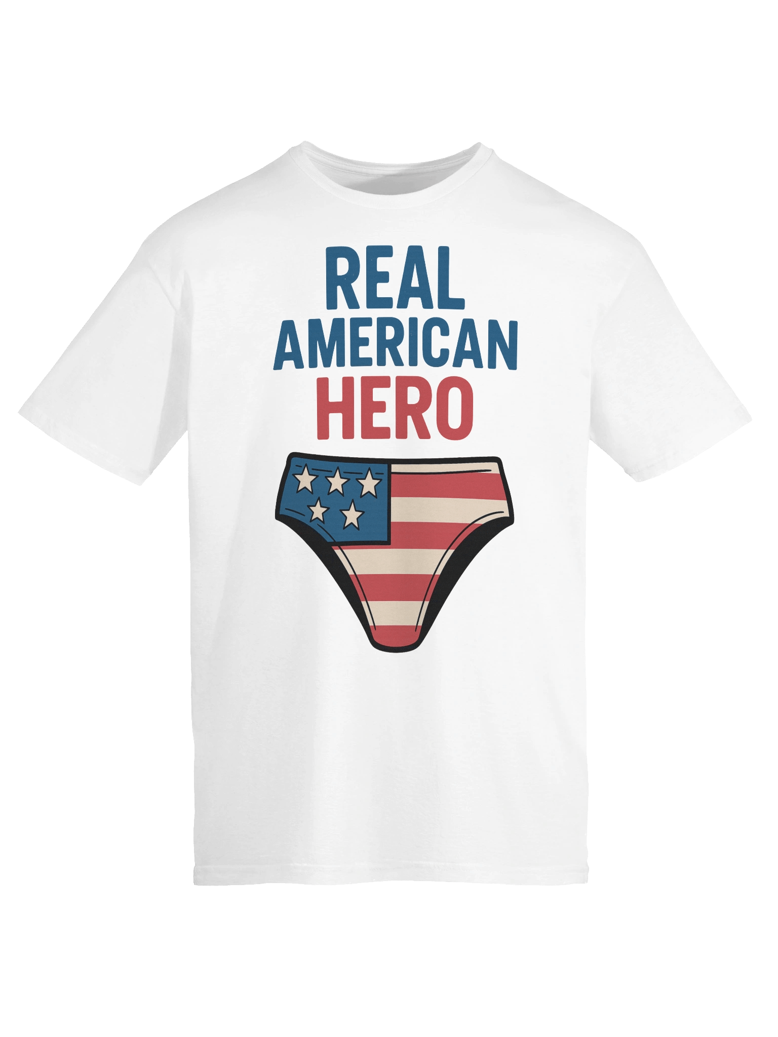 Real American Hero T-Shirt – Funny American Flag Speedo & Aviators Meme Tee product image (108)