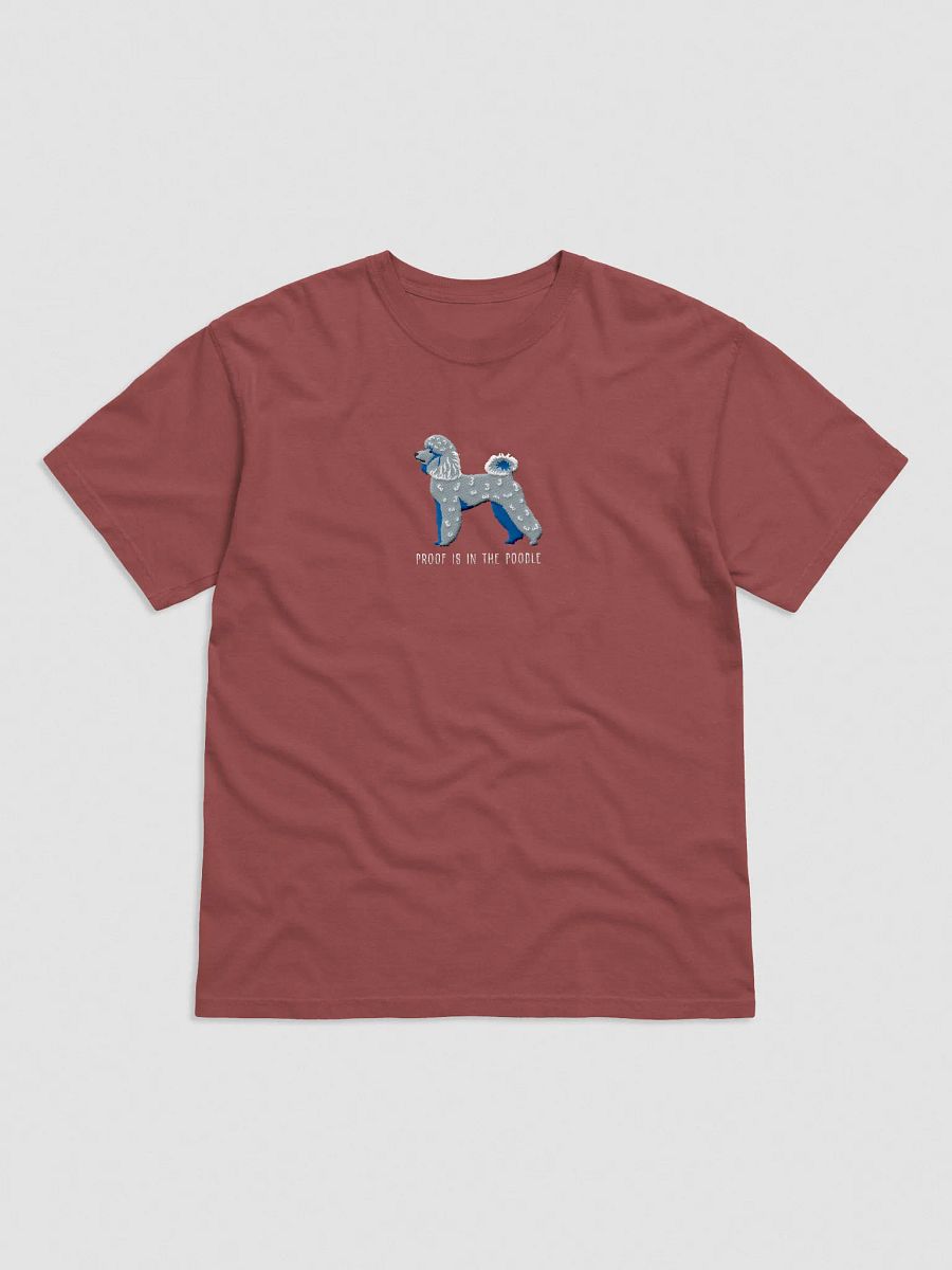 Proof Is in the Poodle T-Shirt(Embroidered) of a Miniature Poodle(Blue) product image (9)
