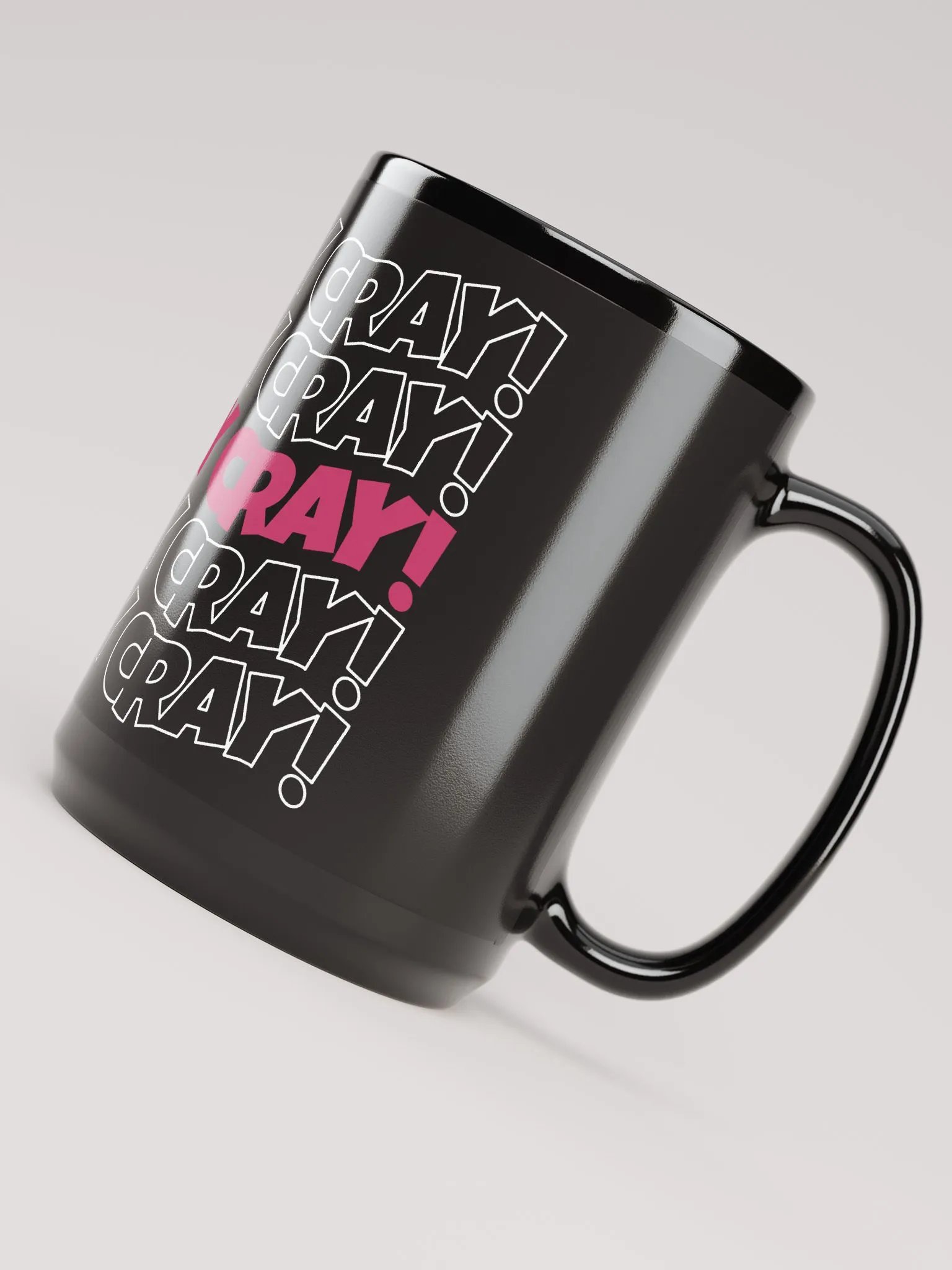He's cray cray! Mug (pink/white) product image (4)