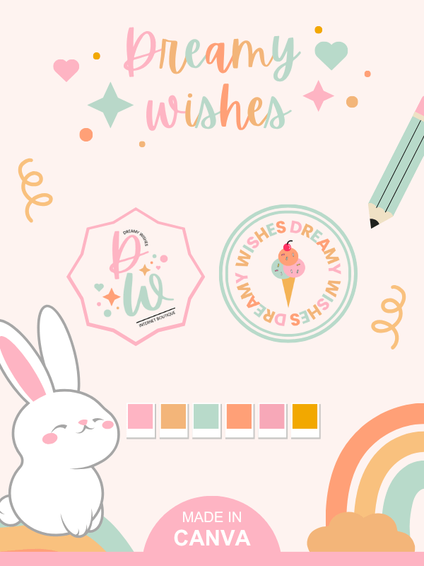MRR & PLR Whimsical Logo Branding Bundle product image (1)