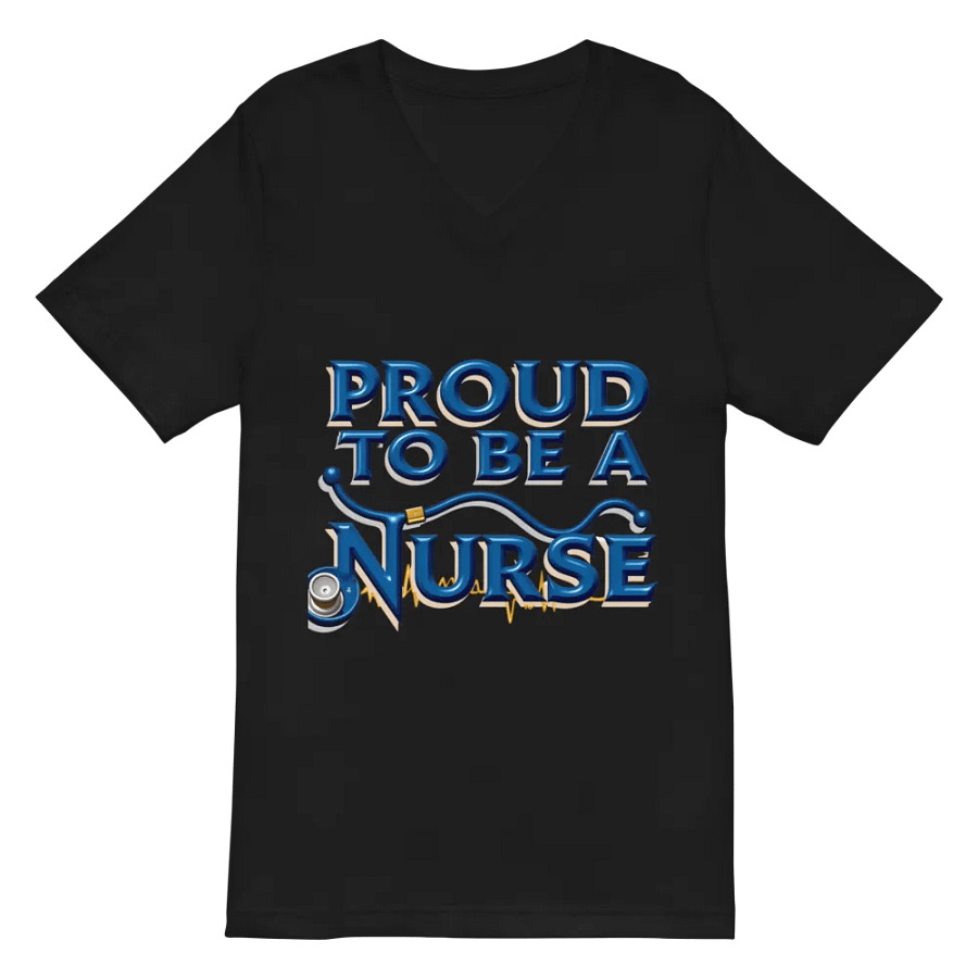 Proud Nurse Heartbeat V-Neck Tee product image (3)