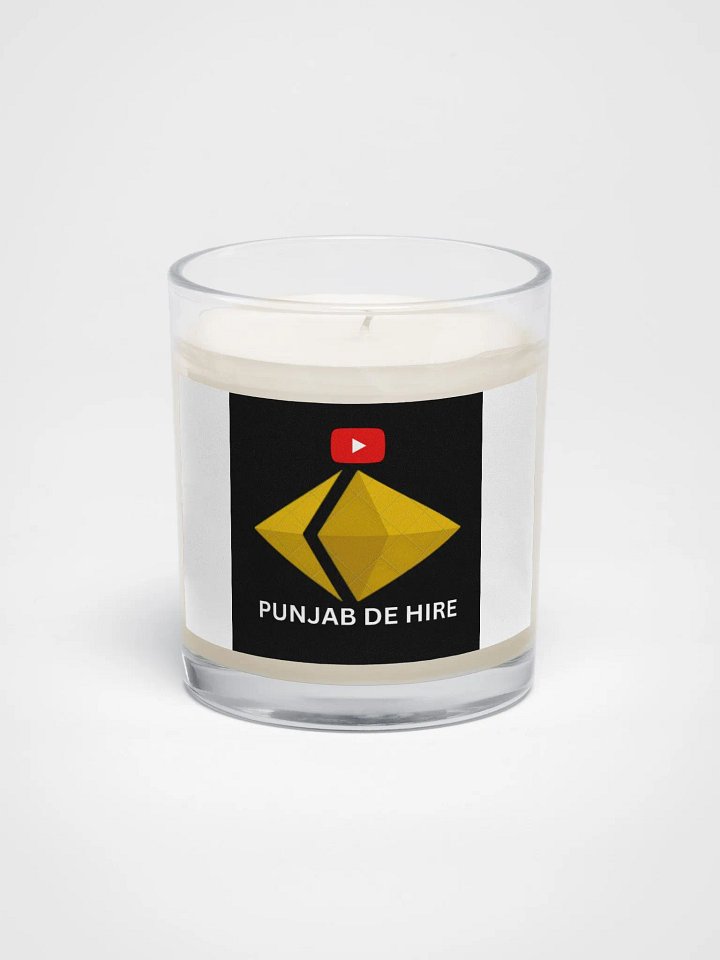 Soy Wax Candle In A Clear Glass Jar product image (1)