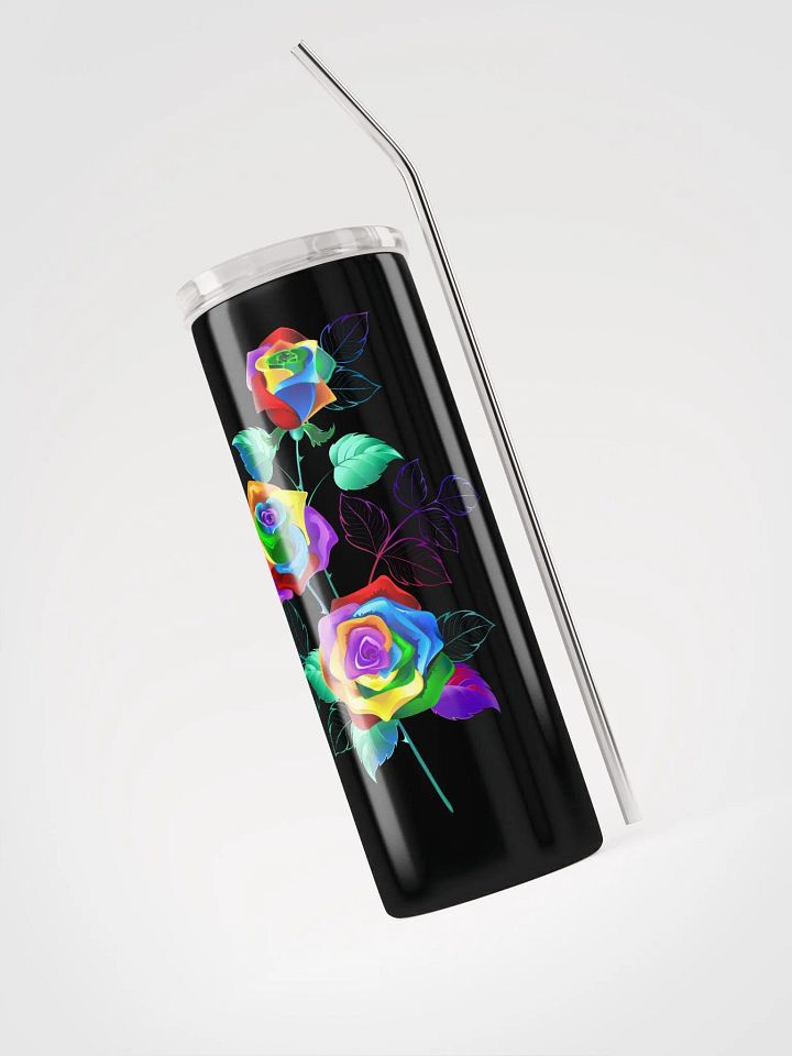 Vibrant Rose Garden Stainless Steel Tumbler product image (1)